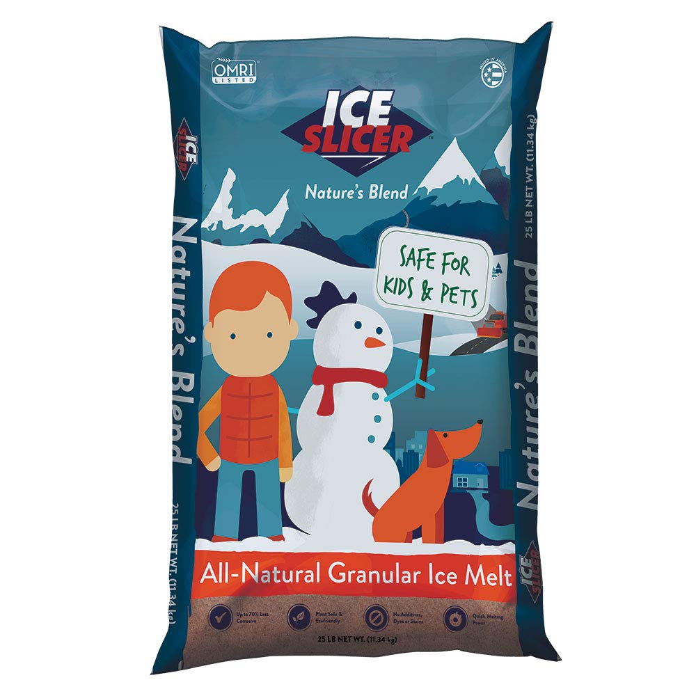 REDMOND Ice Slicer - Ice Melt Salt, Kid & Pet Safe Deicer, All-Natural granular Ice Melt (25 LB)
