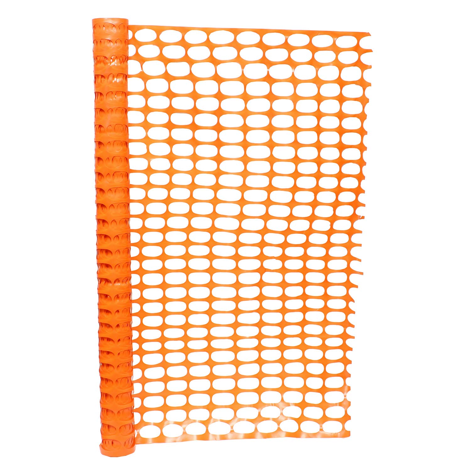 BISupply 4 FT Safety Fence - 50 FT Plastic Fencing Roll for construction Fencing Pet Fencing and Event Fencing, Orange