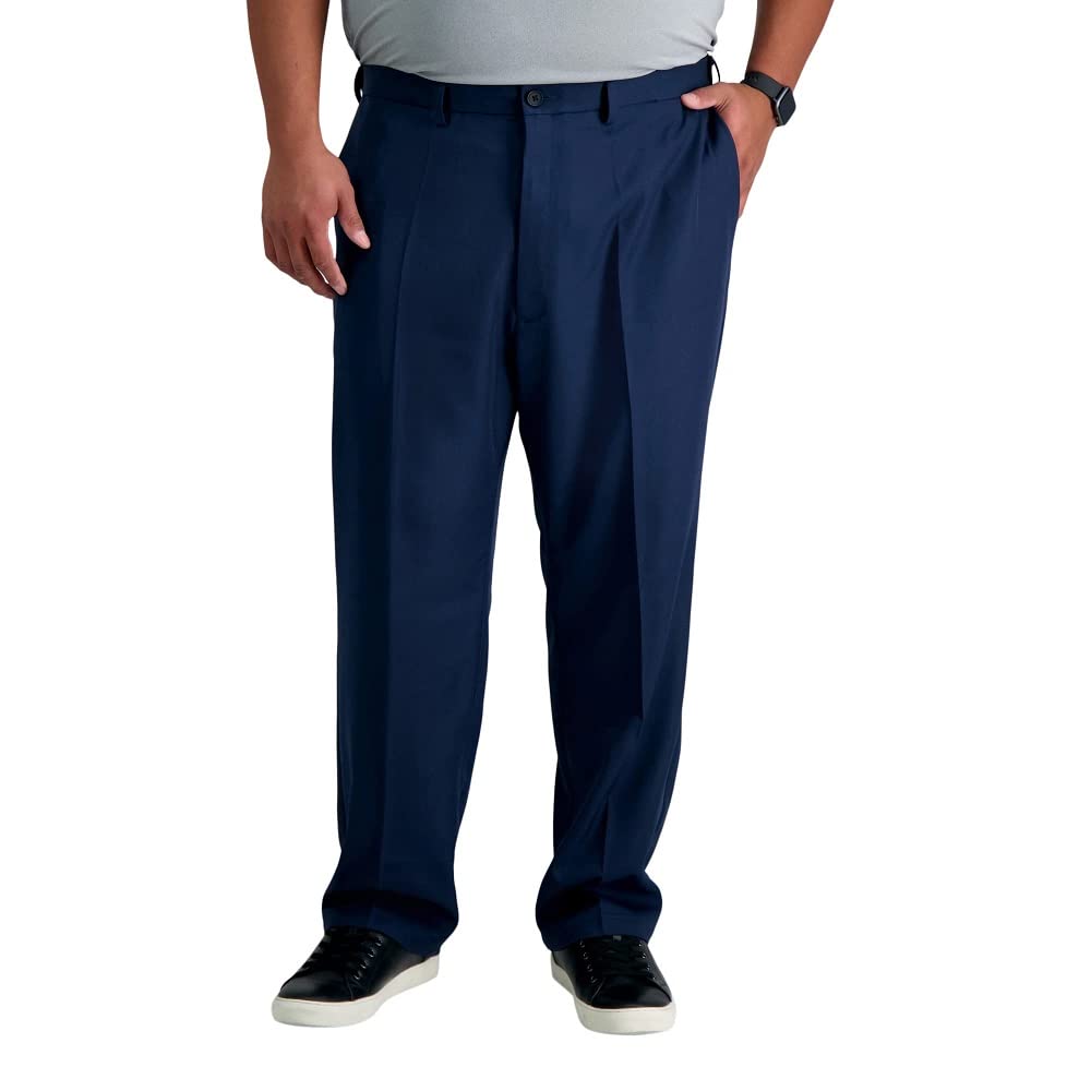 Haggar Men's Cool 18 Classic Fit Flat Front Pro Pant