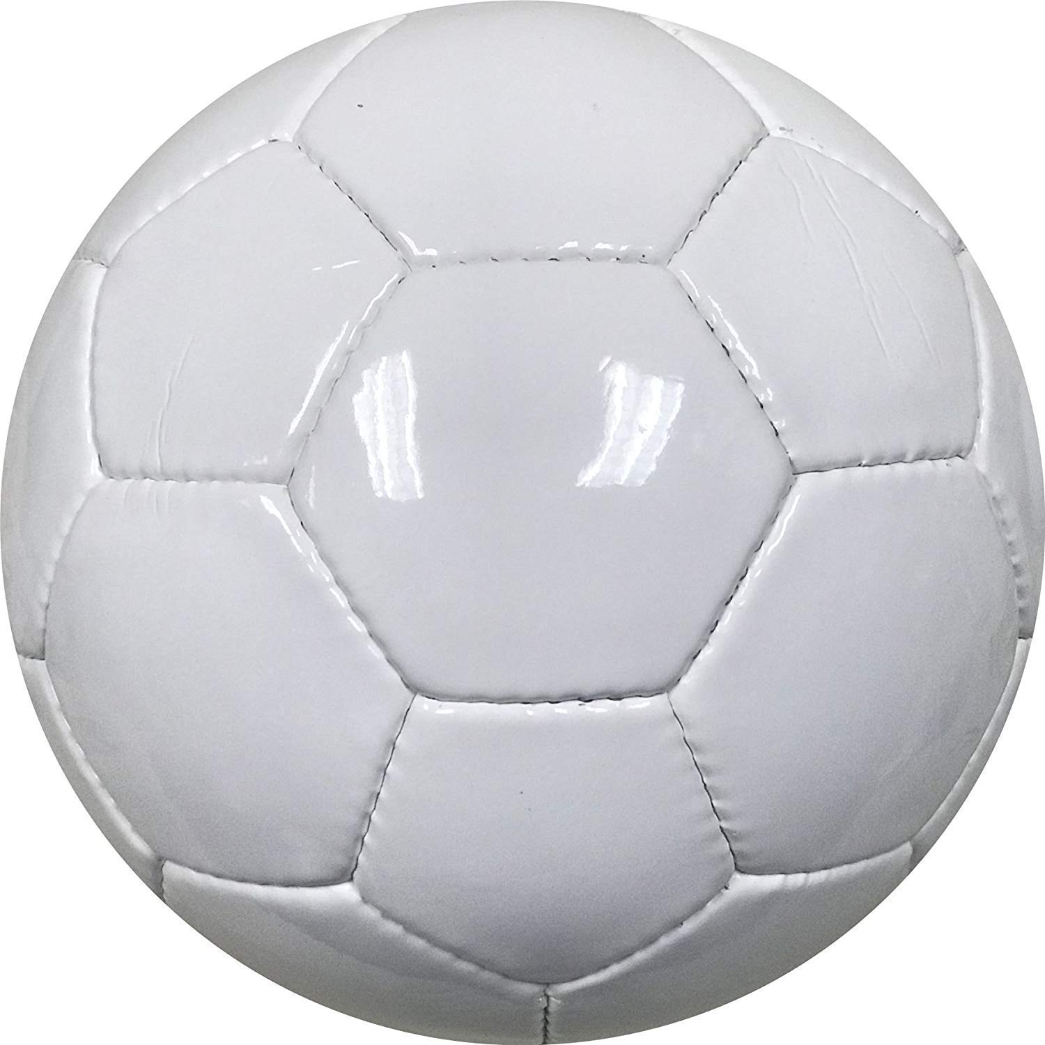 BESTSOCCERBUYS.COM BESTSOccERBUYScOM All White Plain Soccer Ball (Size 5, Plain White)