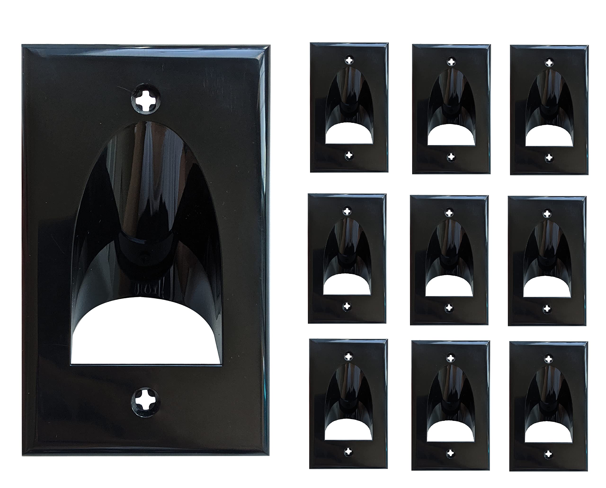 Used Recessed Low Voltage Cable Wall Plate Easy To Mount Outlet To Hide