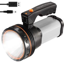 cSNDIcE Rechargeable Spotlight Flashlight High Lumen - 8600 Lumen Super Bright Spotlight Lightweight Handheld Spotlight Waterpro