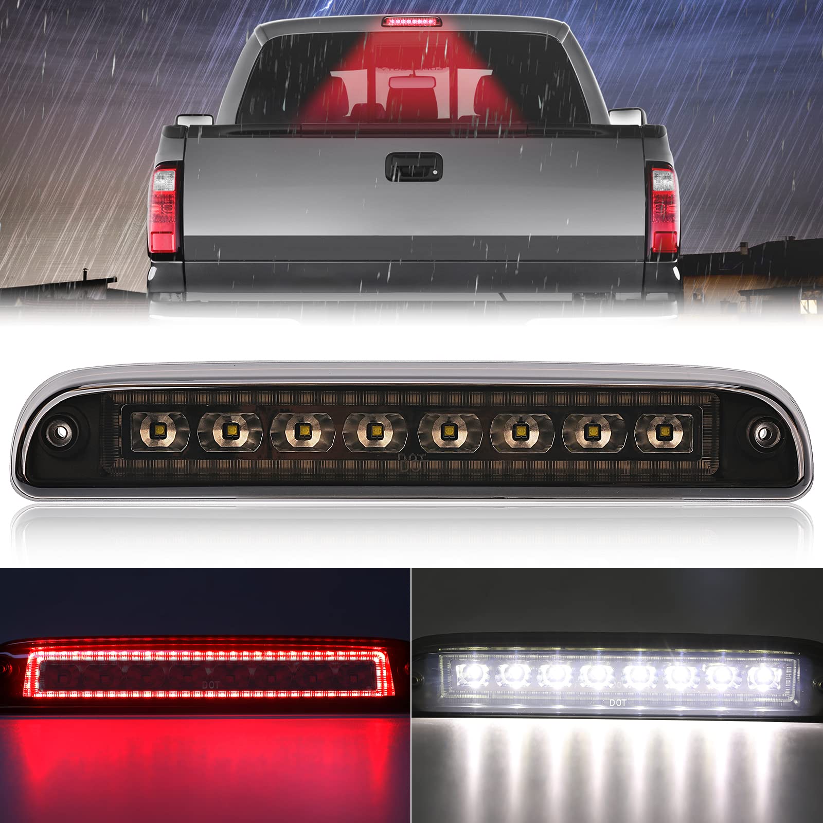 F350 Third Brake Light Led LED Third Brake Light For 1999-2016 - Foto 12
