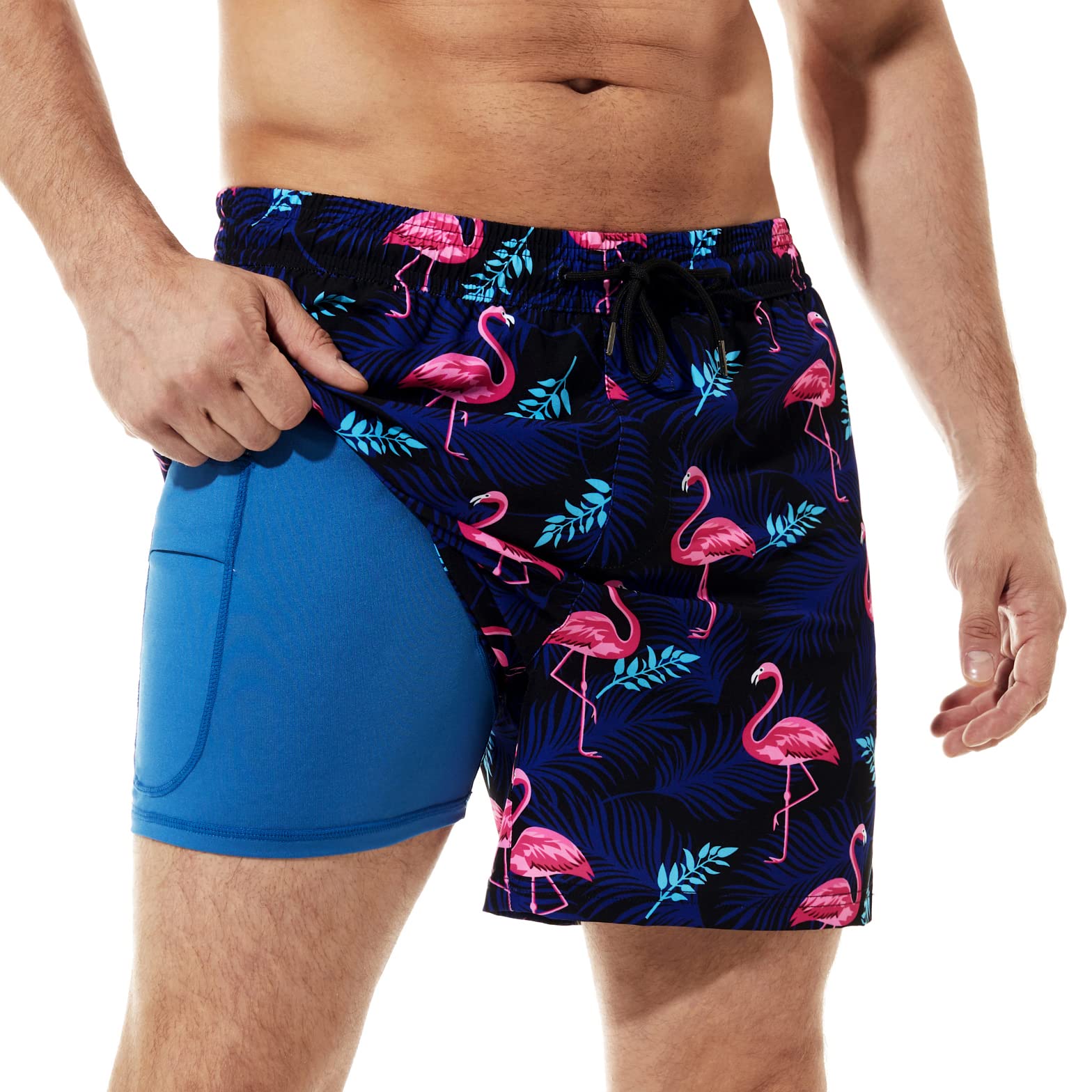 Swim Shorts Inseam Shorts BRISIRA Mens Swim Trunks Quick Dry