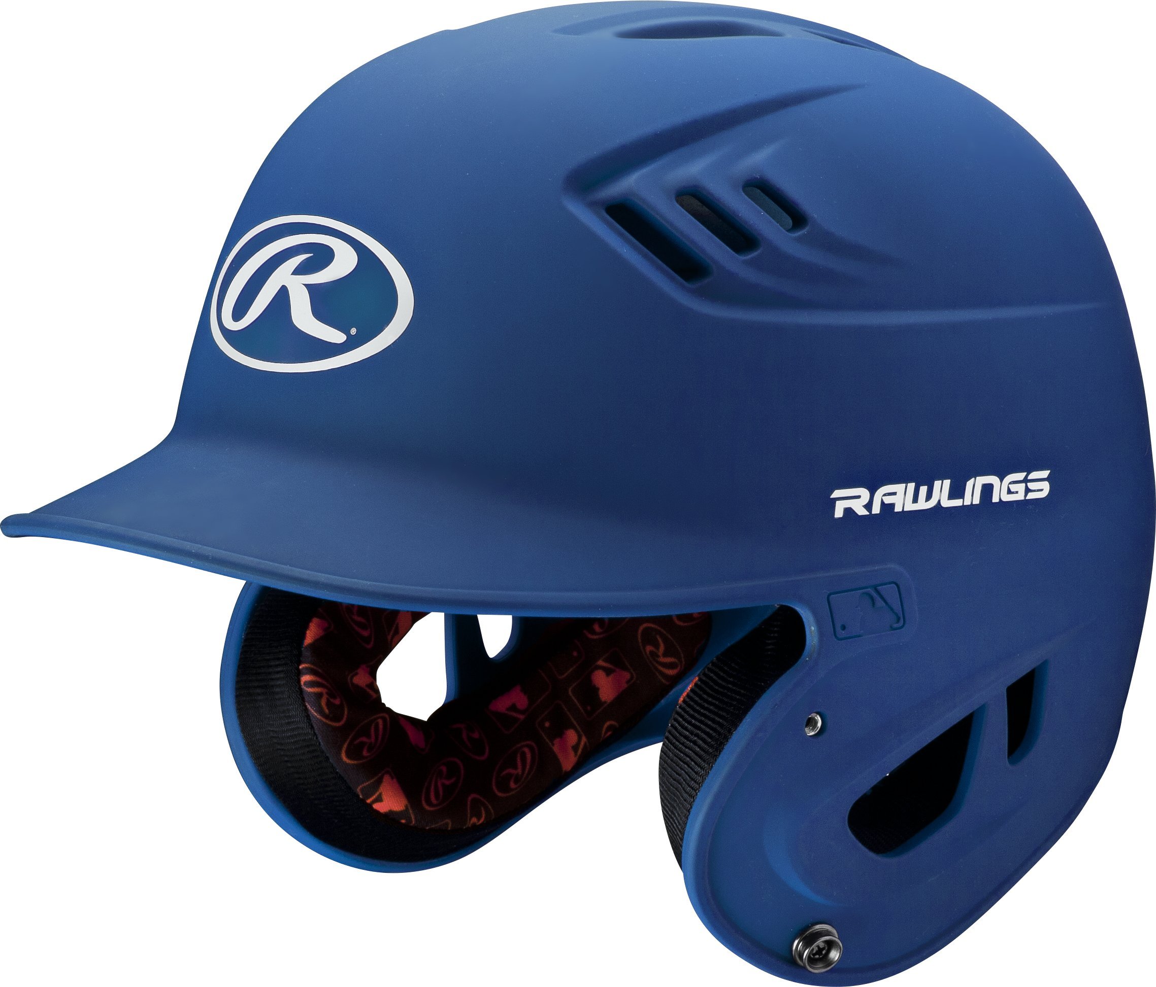 Rawlings R16 Velo Series Matte Junior Batting Helmet, Youth, Royal