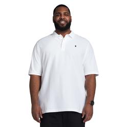 IZOD mens Big and Tall Advantage Performance Short Sleeve Solid Polo shirt, Bright White 298, 3X-Large Tall US