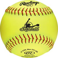 Rawlings  Batting Practice Fastpitch Softball  12  RFPBP12SY  6 count, Yellow