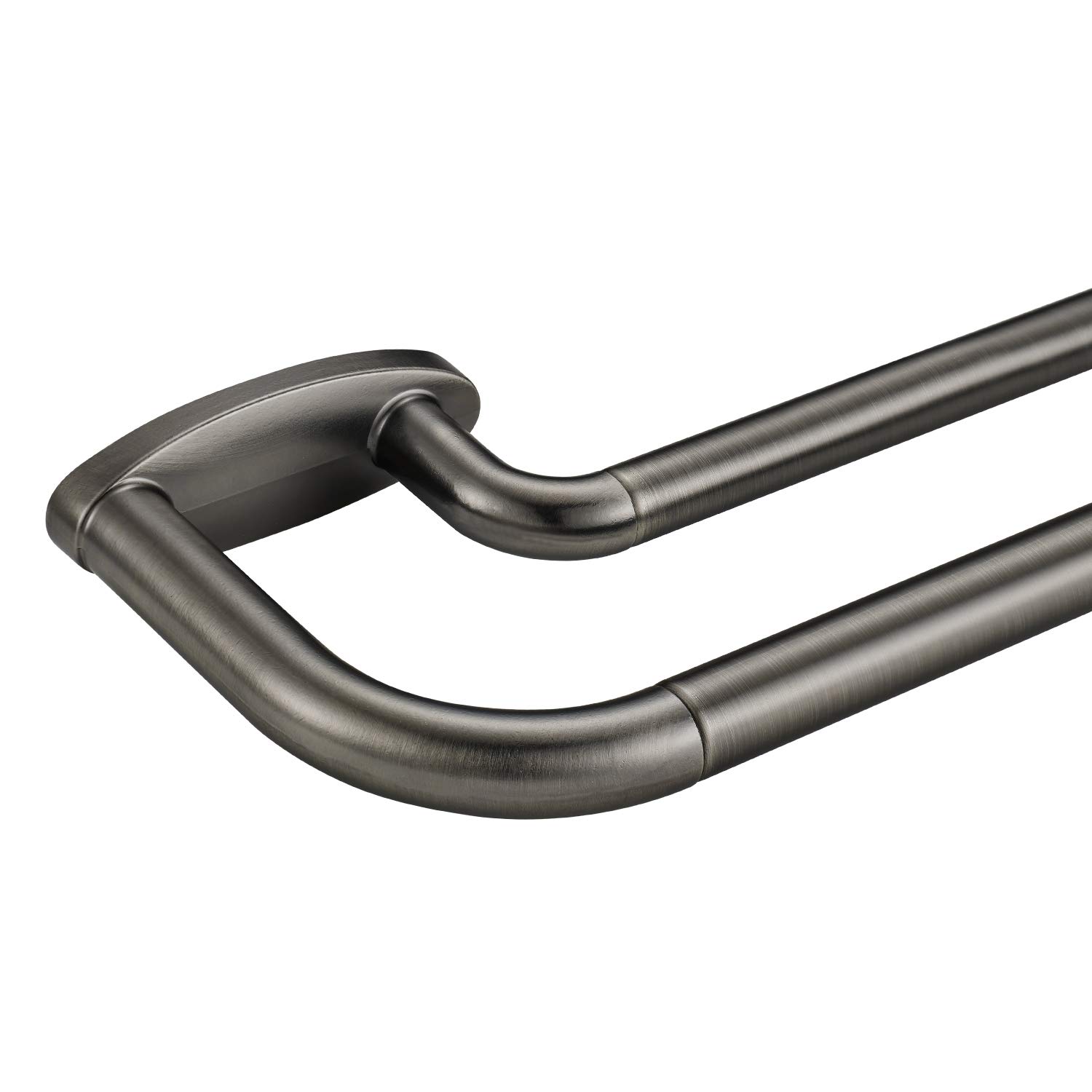 Mayrhyme Double curtain Rods,Room Darkening curtain Rod,Adjustable 34