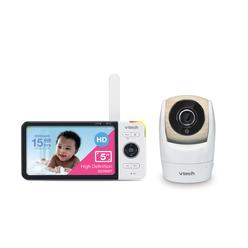 VTech VM928HD Video Monitor with Battery Support 15-hr Video Streaming, 5 720p HD Display, 360 Panoramic Viewing, 110 Wide-Angle