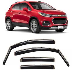 Voron glass in-channel Extra Durable Rain guards for chevrolet (chevy) Trax 2014-2023Buick Encore 2013-2023, Window Deflectors, 
