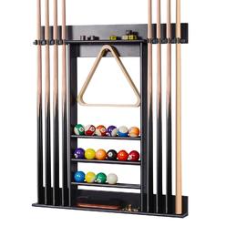 XcSOURcE Pool Stick Holder, Pool cue Rack Wall Mount, 8 Pool cue Holder Wall Billiard cue Rack, Made of 100 Solid Pine Wood, Poo