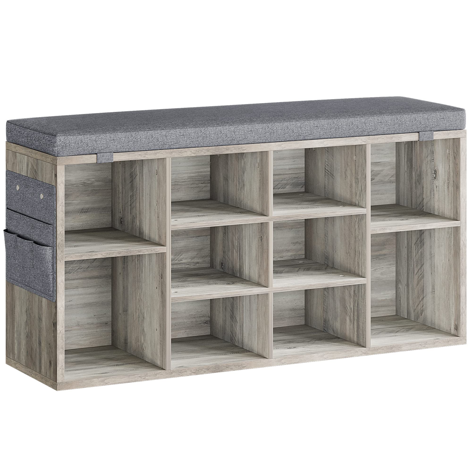 Shoe Bench Tier Cushion Storage Rack Storage Shoe Rack Footstool