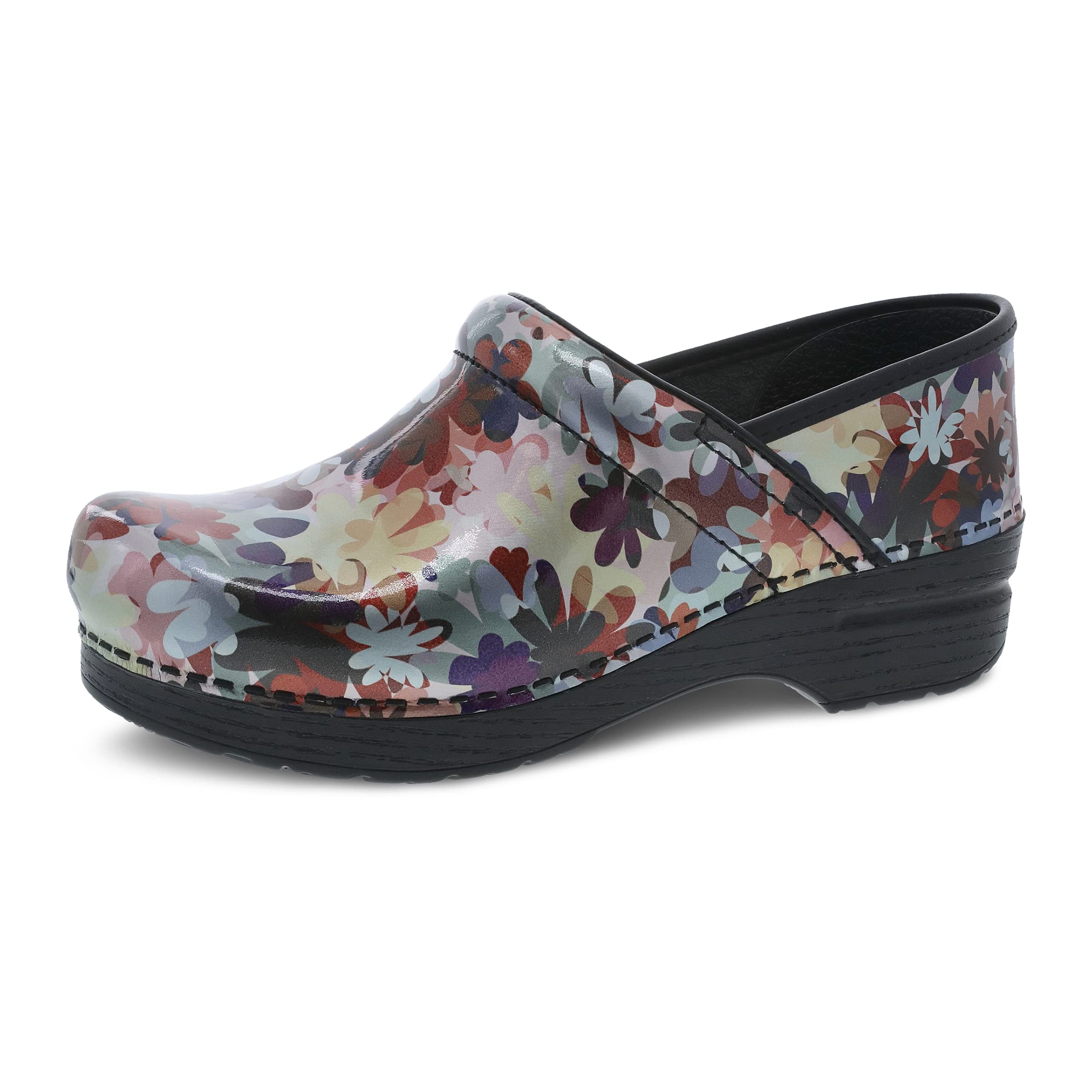 Dansko Womens Professional Boho Flower Slip-On clogs 65-7 M US - Anti-Fatigue Rocker Sole and Arch Support for comfort