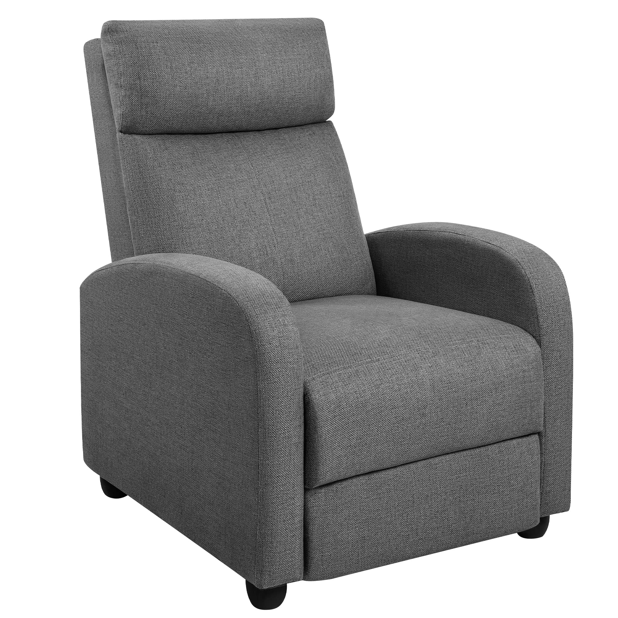 Rankok Recliner chair Ergonomic Adjustable Single Fabric Sofa with Thicker Seat cushion Modern Home Theater Seating for Living R