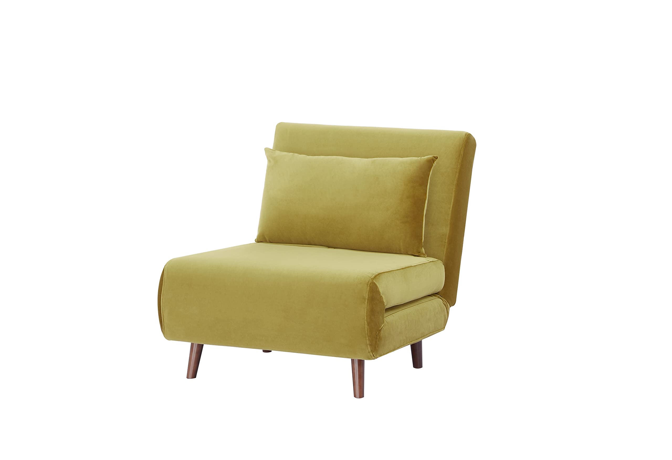 gIA TriFold convertible Velvet Sofa Bed chair with Removable Pillow