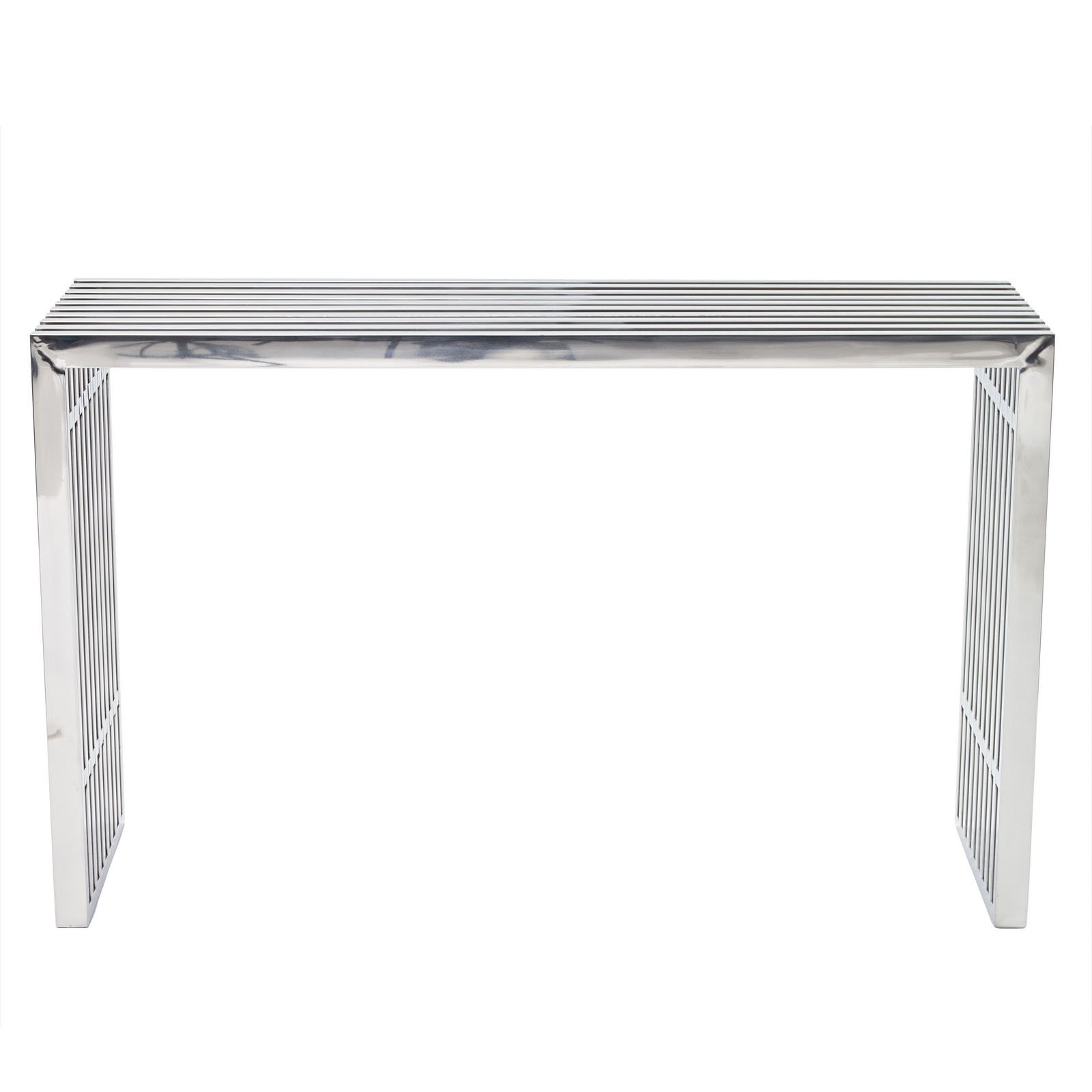 America Luxury - Tables Mod Tubular Stainless Steel console Table, Indoor Outdoor Use