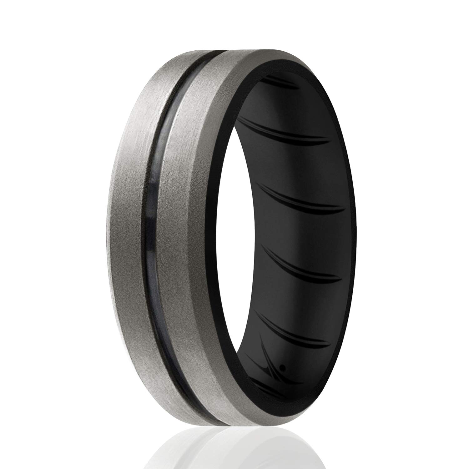 For Men Rubber Wedding Rings Amazon Rinfit Silicone Rings For Men