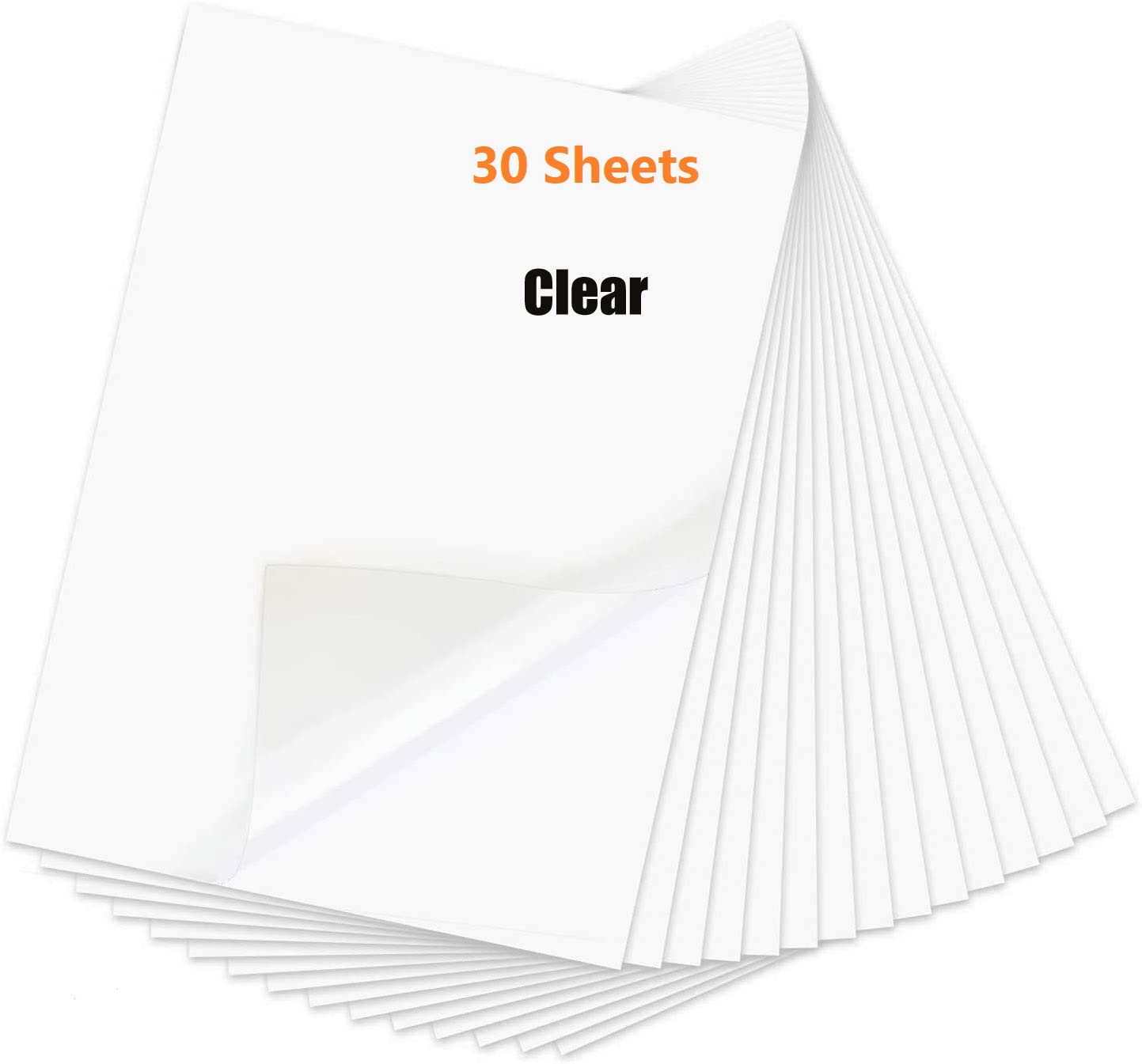 SuiROYI Printable Vinyl Sticker Paper Waterproof Clear Sticker Paper ...