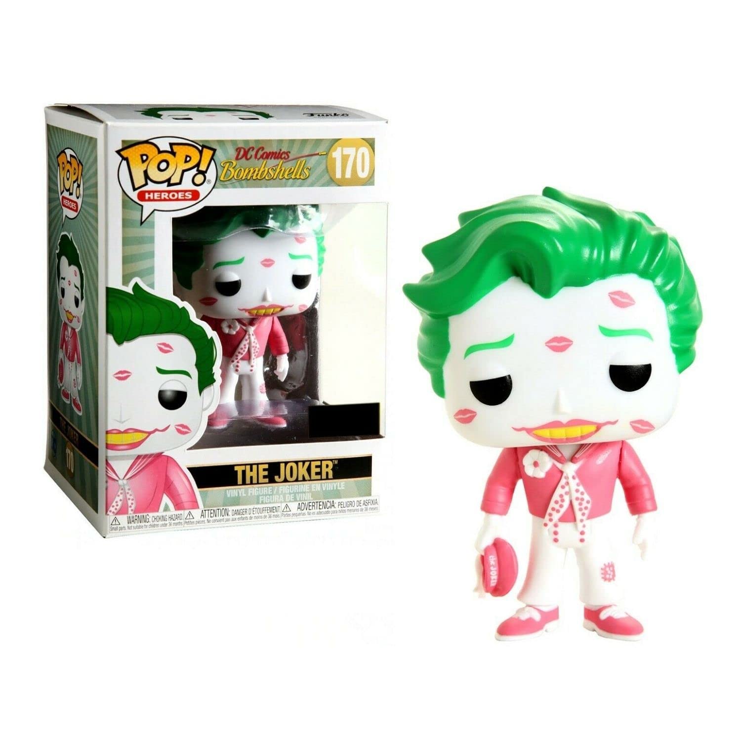Funko Pop! & Tee: DC - Joker - (BKLT) - Extra Large - (XL) - DC Comics - T- Shirt - Vêtements Avec Figurine En Vinyle à Collectionner - Idée Cadeau - Jouets