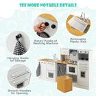 Honey Joy HONEY JOY Kids Wooden Play Kitchen Set with Range Hood