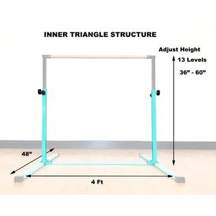 ARFULA Upgrade Foldable Gynastic Bar With At For Kids Ages 3-12, 200