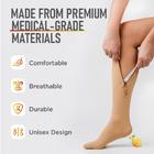 Lemon Hero Zippered Compression Socks Closed Toe 20-30mmHg with