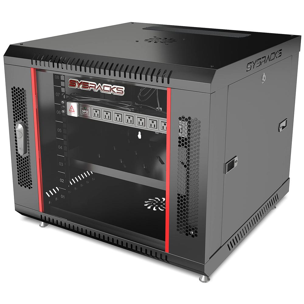 Sysracks Server Rack 9U Server Cabinet for Network Electronics AV Rack ...