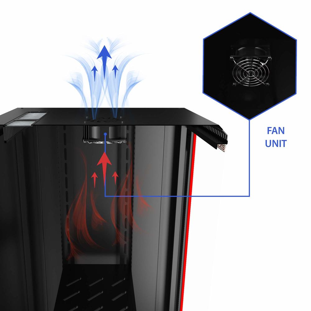 Sysracks Server Rack 9U Server Cabinet for Network Electronics AV Rack ...