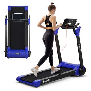 Goplus Folding Treadmill Electric Superfit Treadmill W/LED