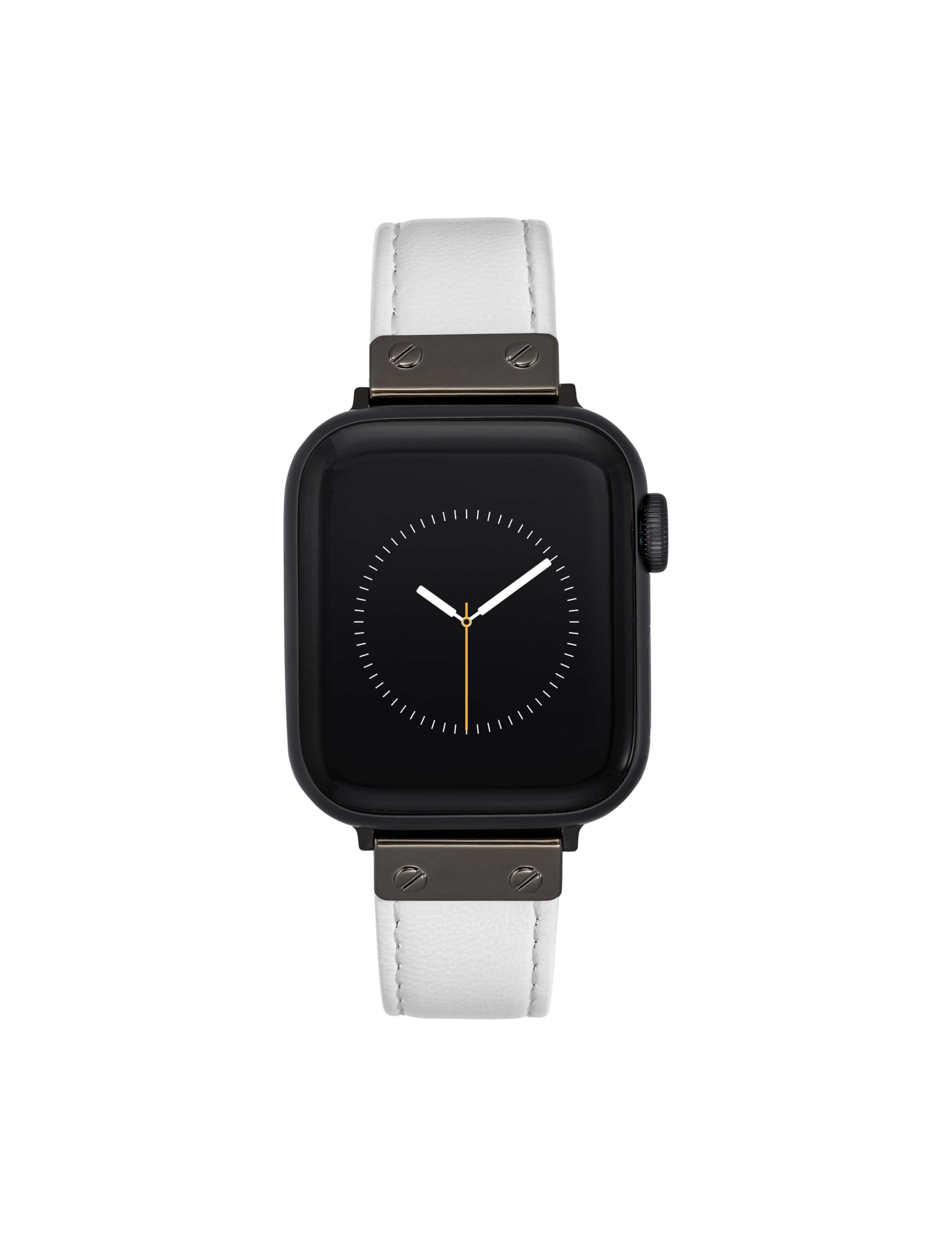 Anne Klein Apple Watch Band 42/44/45mm Black Leather Strap Anne Klein Leather Fashion Band for Apple Watch Barbados | Ubuy main image 4