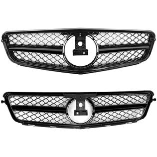 Gloss Black AMG Grille W/LED Emblem For Mercedes-Benz W204 C250 C300 2008 2014 155985047173 Gloss Black AMG Grille W/LED Emblem For Mercedes-Benz W204 C250 C300 2008 2014 155985047173