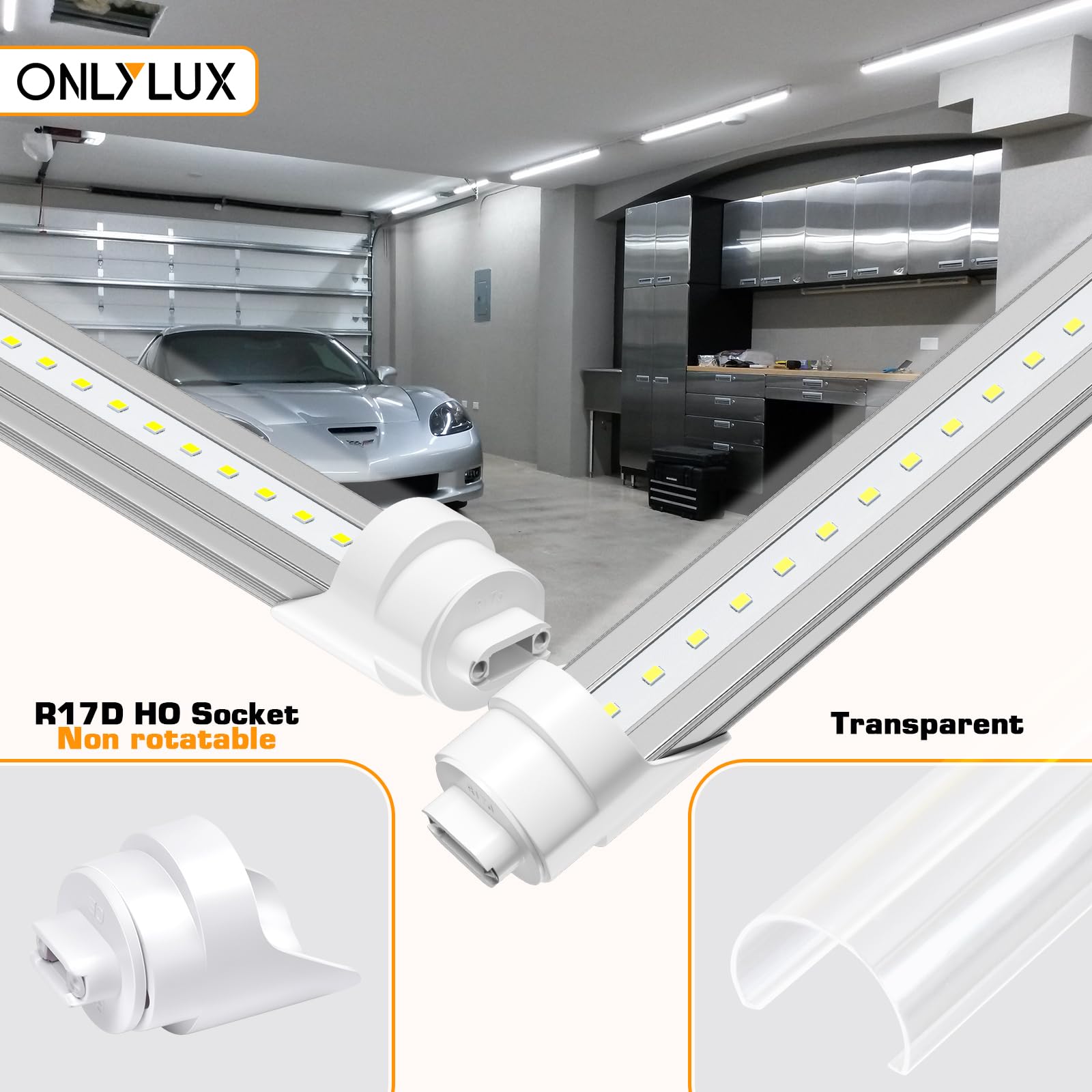 12 Pack 144W 8 Foot Led Shop Lights 8FT T8 T12 Single Pin FA8 8' Led 12 Pack 144W 8 Foot Led Shop Lights 8FT T8 T12 Single Pin FA8 8' Led