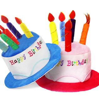 Novelty Place 2 Pcs Plush Happy Birthday Cake Hat - Unisex Adult Size Fancy Dress Party Hats Novelty Place 2 Pcs Plush Happy Birthday Cake Hat - Unisex Adult Size Fancy Dress Party Hats