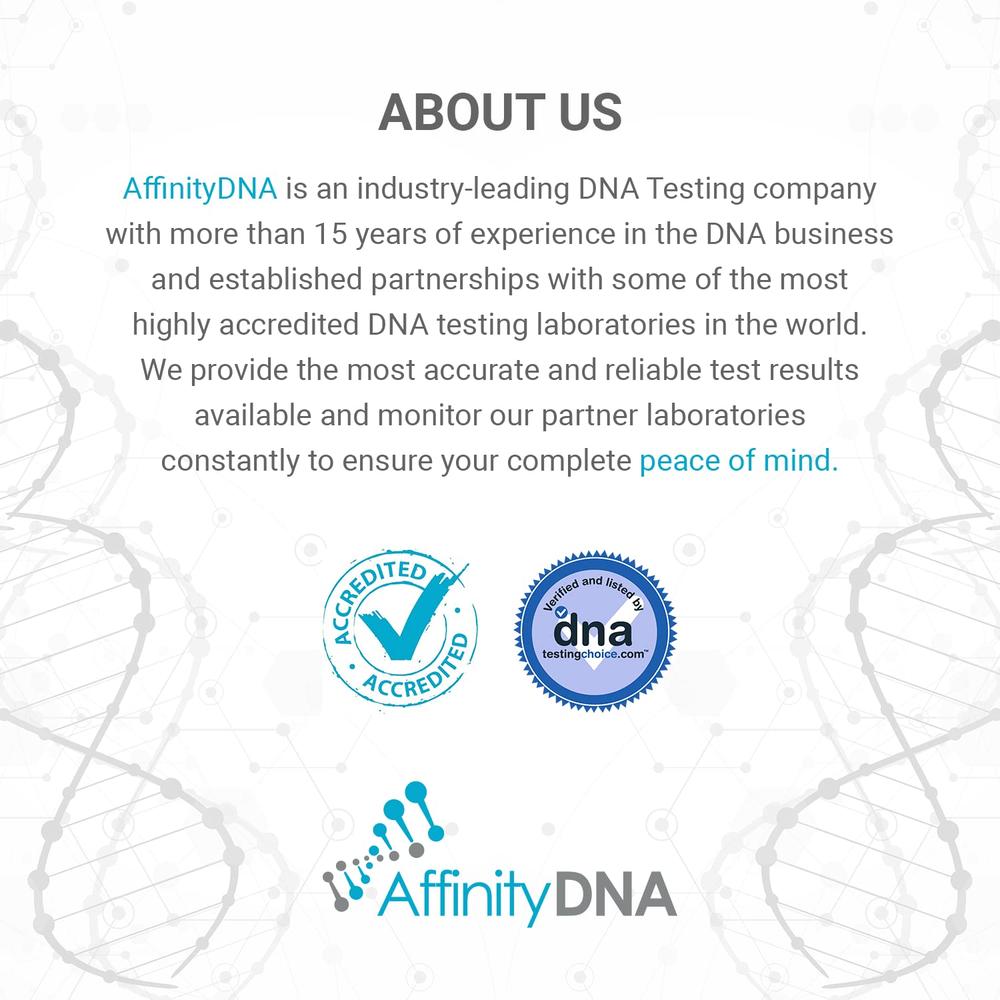 Mp Dna Test AffinityDNA Paternity DNA Test Kit | 99.99% Accurate Genetic Swab Test ...