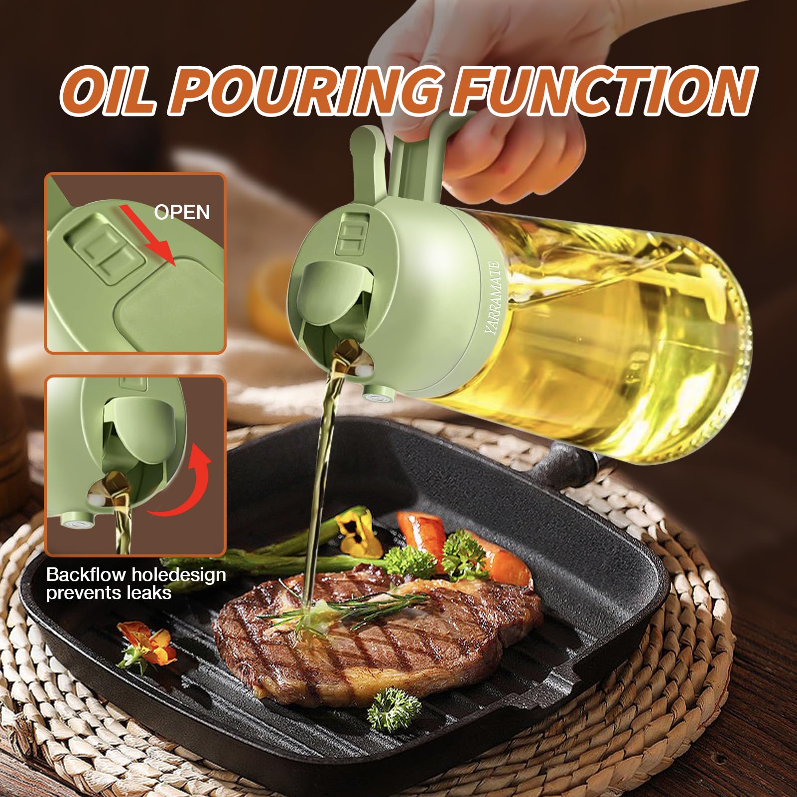 2 In 1 Oil Dispenser And Oil Sprayer