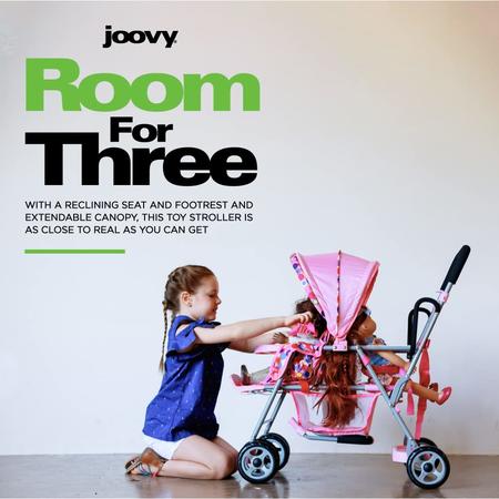 joovy Joovy Toy Caboose Baby Doll Stroller Featuring Reclining