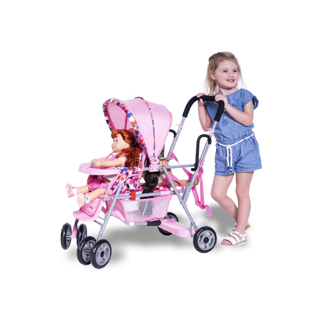 Amazon Joovy Joovy Toy Caboose Reborn Baby Doll Stroller Joovy Toy Caboose  Baby Doll Stroller Featuring Reclining Front Seat Adjustable Footrest  Storage Basket Extendable Canopy And Sna