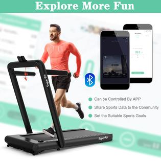 Goplus in Folding Treadmill Superfit Under Desk