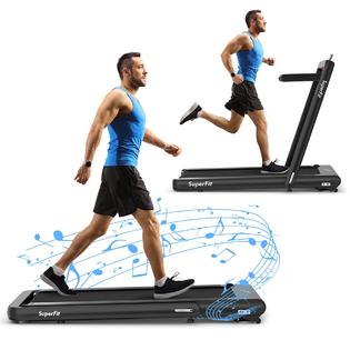 Goplus in Folding Treadmill Superfit Under Desk Electric