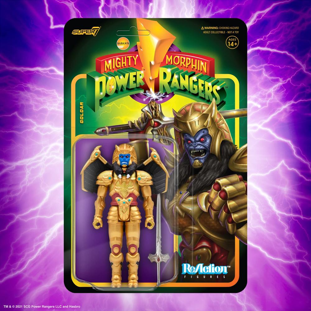 Super7 Mighty Morphin Power Rangers Goldar 375 Power Rangers Action ...