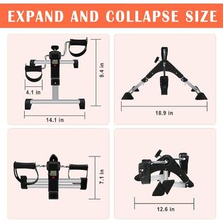 GOREDI Under Desk Bike Pedal Exerciser Upper Lower Peddler
