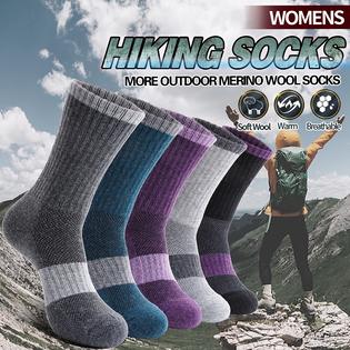 Xtratuf Boots Women 4-Pack Merino Wool Hiking Socks Extra Thick