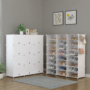 HOMIDEC Shoe Storage Cabinet 48 Pairs Shoe Rack By Tier Shoe