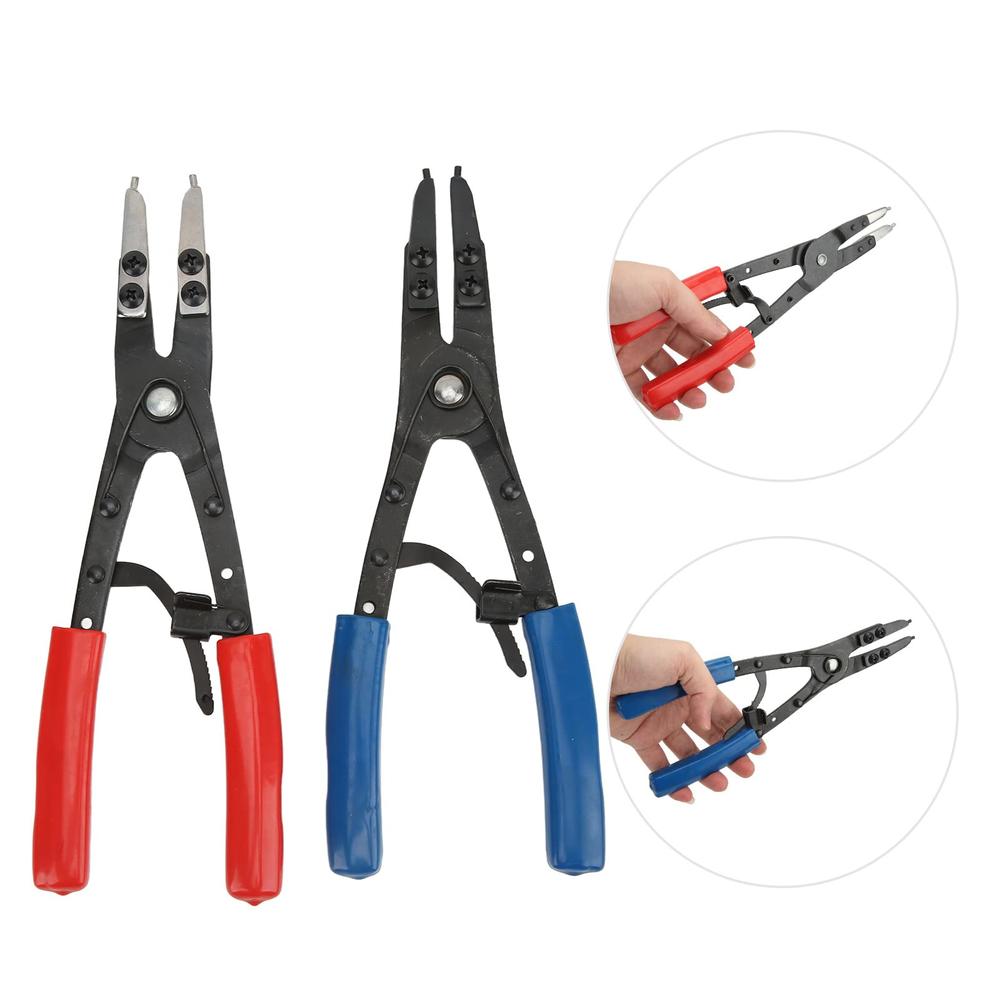 Acouto Snap Ring Pliers Set 2pcs Universal Duty Internal External Snap Acouto Snap Ring Pliers Set 2pcs Universal Duty Internal External Snap