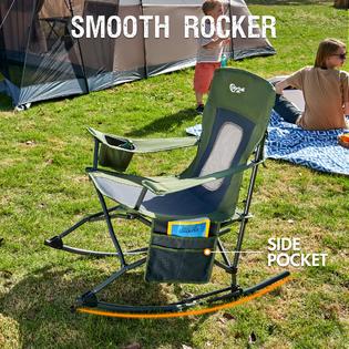 Portal PORTAL Folding Rocking Chair Portable Camping Rocker for