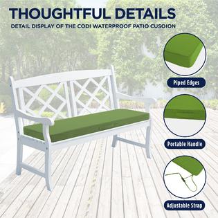 Cushion Cover Patio Bench Cushions Amazon Codi Outdoor Bench