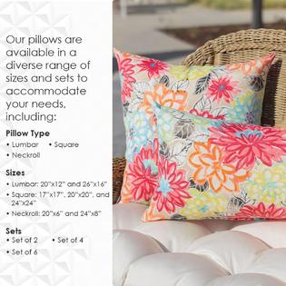 RSH Decor RSH DECOR: Sunbrella Lumbar Throw Pillows Set of 20