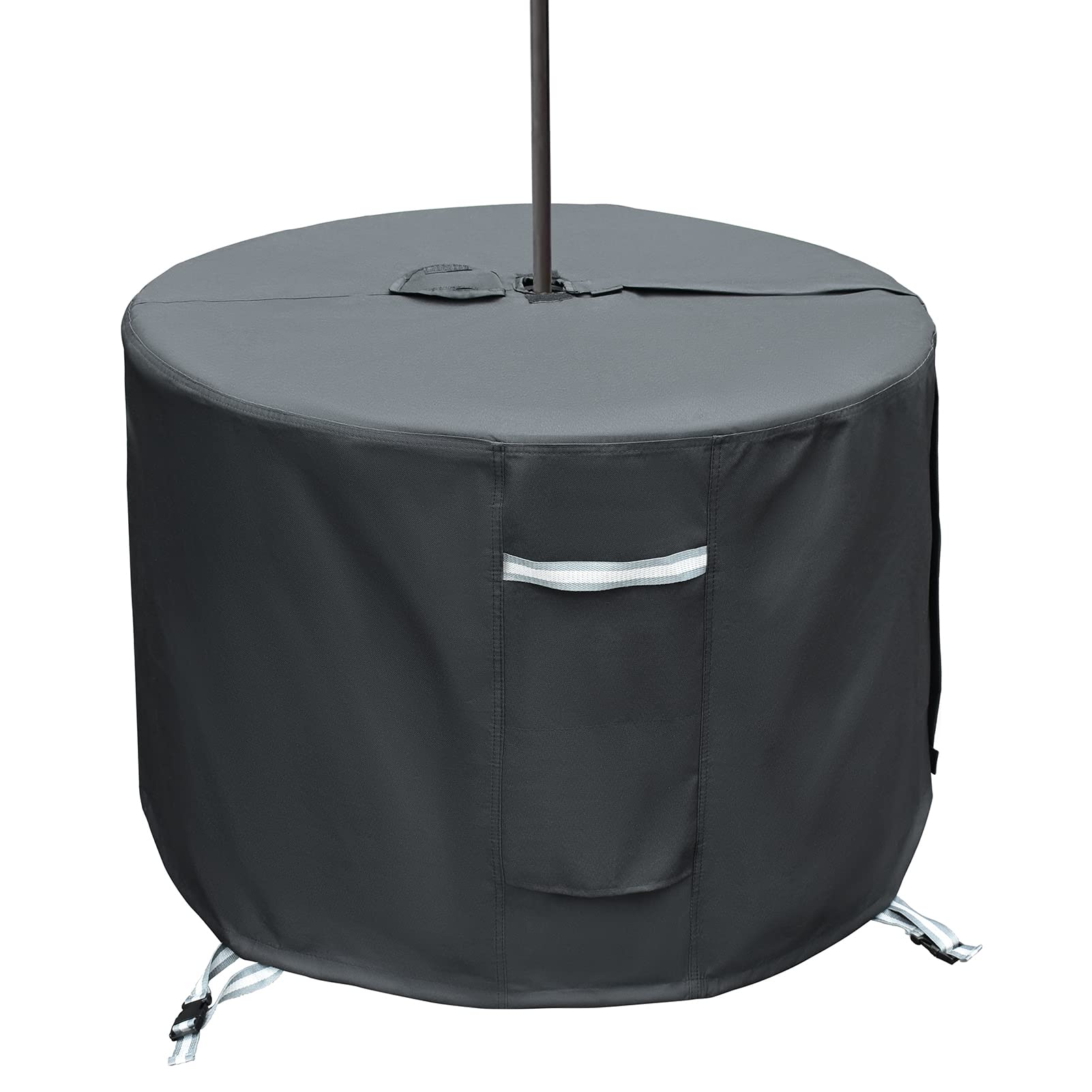 TOHONFOO PTC36R Round Patio Table Cover with Umbrella Hole 36