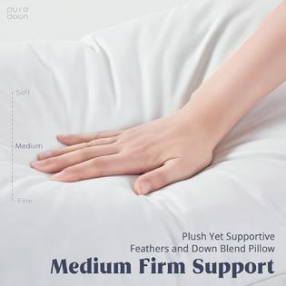 puredown Goose Feather Down Pillows Standard Size Soft Bed Pillows