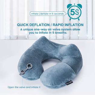 Inflatable Pillow Travel Blue Neck Pillow Amazon Go Travel Skynap
